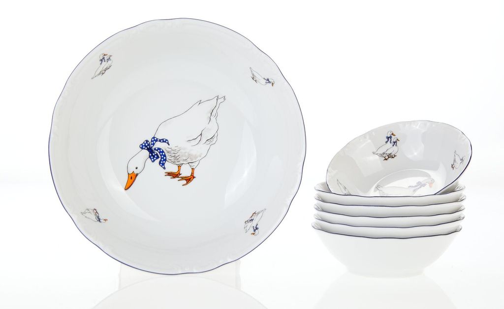 Thun 1794 Kompottenset, Gänse, Porzellan, Konstanz, Thun, 7 Zdjęcie produktu 