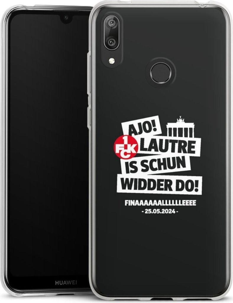 DeinDesign Handyhülle für Huawei Y7 (2019) Silikon Hülle Case Smartphone Schutzhülle 1. FC Kaiserslautern 1. FCK Pokal Finale 2024
