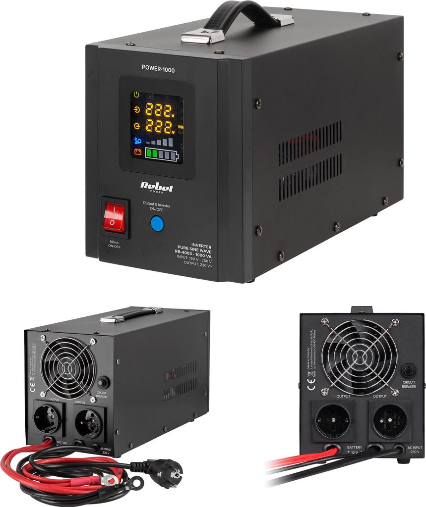 Rebel Power 1000 12V/230V USV-Notstromversorgung Produktbild 