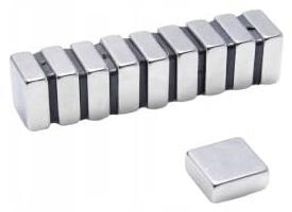 Top Magnesy - 10 Stück Neodym Magnete 12.5x12.5x5 mm N38 - extra starke Haftmagnete für Montage, Werkstatt & Industrie