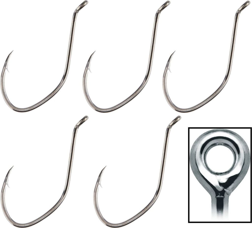 Adrenalin Cat Welshaken - 5 Einzelhaken für Waller, Größe:6/0