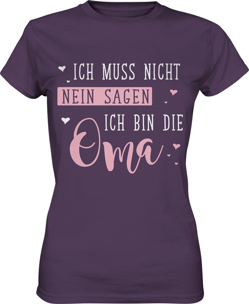 Oma lustiges Damen Premium T-Shirt – Urban Purple / XS Produktbild 