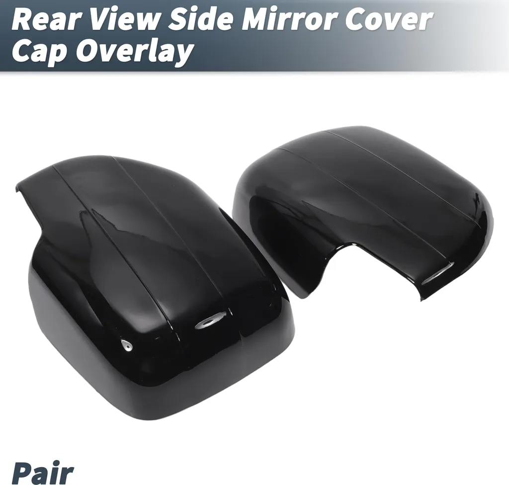 Protection de Rétroviseur Extérieur Noir pour Toyota Land Cruiser 1998-07