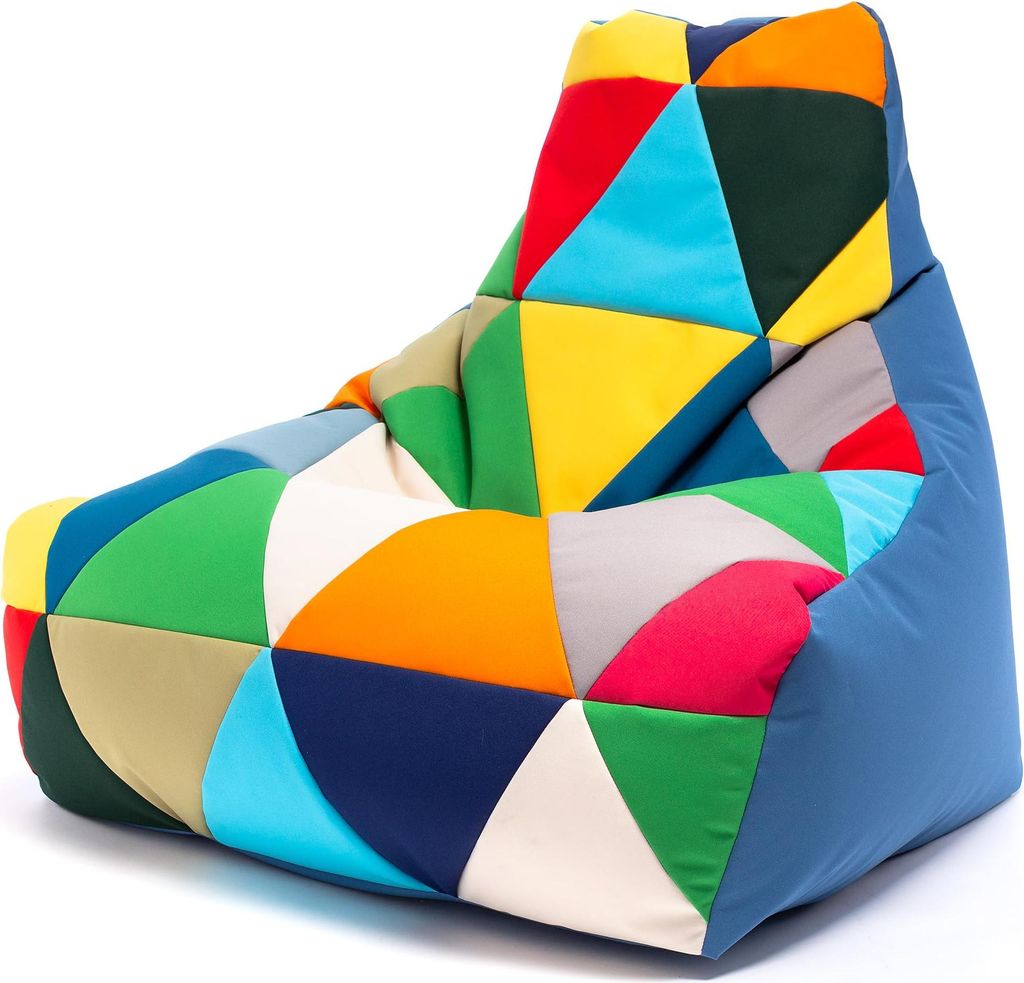 Ecopuf - Sitzsack Bean Bag Outdoor - 100 x 80 x 85 cm Größe M - Keiko Mix/M17