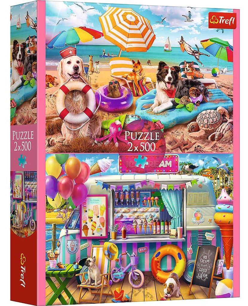 TREFL Puzzle Flugzeit 2x500 dks Produktbild 