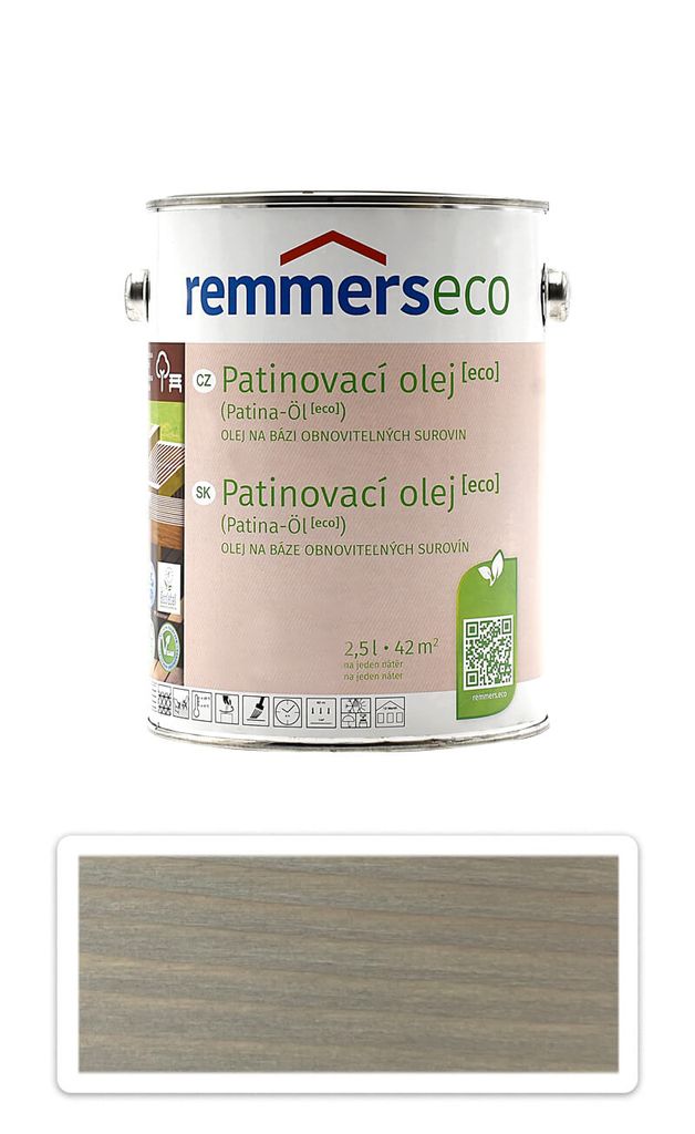 Remmers Patina Oil [eco] strieborno-sivý, 2,5 litra, trvalo Obrázok produktu 