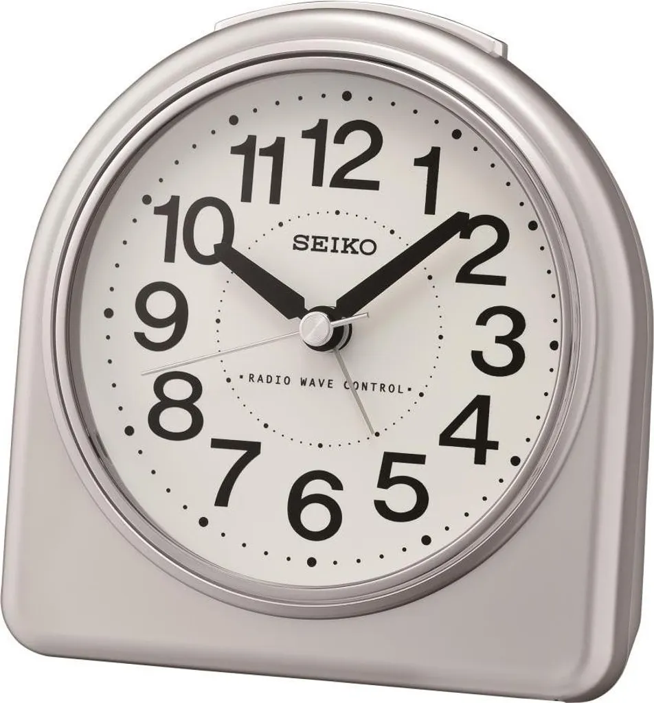 Seiko montre QHR204S horloge radiopilotée grise avec écran LCD précis