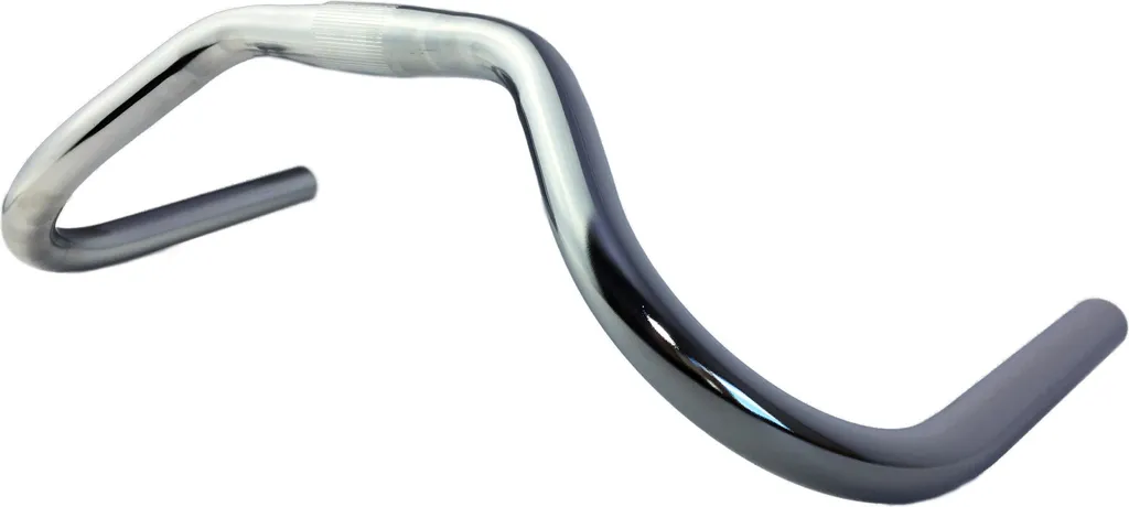 Guidon de Vélo Courbé Urban Upright Boardtracker en Acier Chromé
