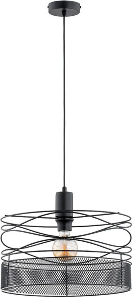 Suspension noire design DIUK idéale pour éclairer une table à manger