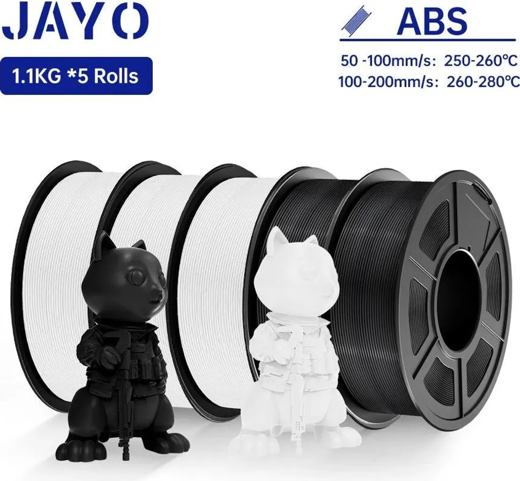 ABS Filamento 3D 3WT2BK: Materiale Tecnico Resistente per Prototipazione - 2