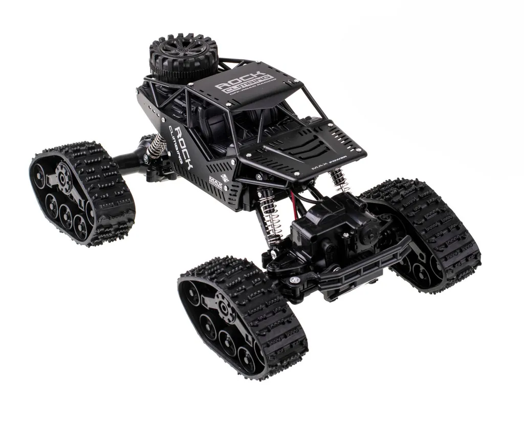 Voiture RC LHC012 4x4 Rock Crawler Noir Idéal pour Jardin et Forêt 2-en-1