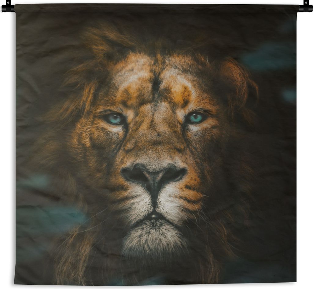 MuchoWow Wandteppich Wandbehang Tiere - Löwe - Raubtier 150x150 cm Tapisserie Dekoration Wandtuch - Wohnaccessoires - Modernes