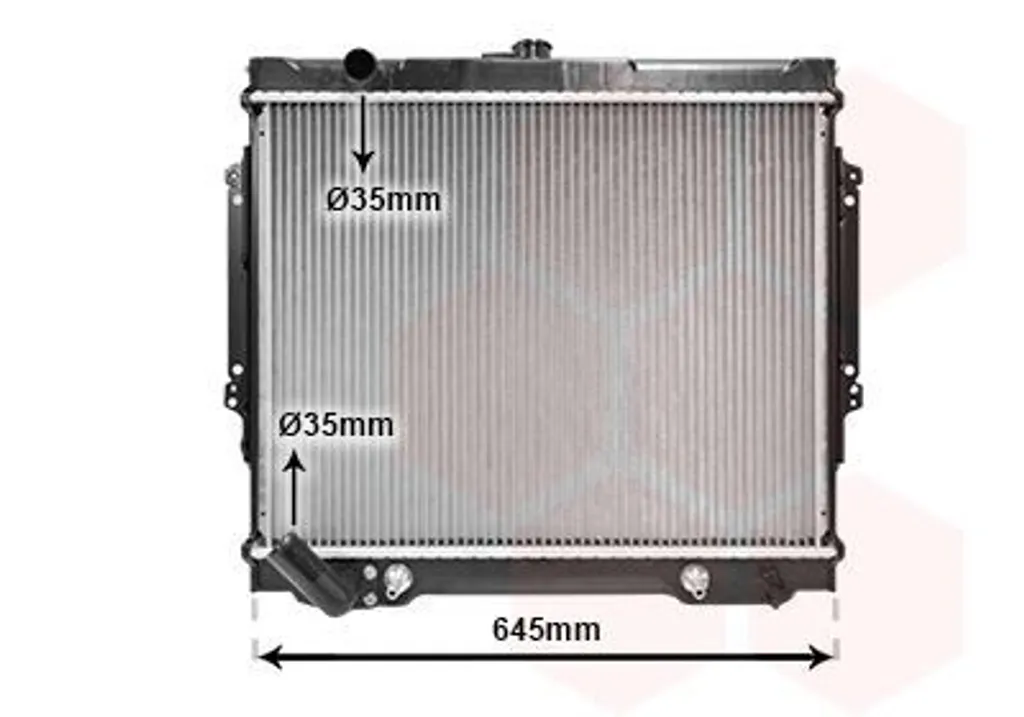 VAN WEZEL 32002089 Radiateur Moteur pour MITSUBISHI PAJERO I L04G L14G