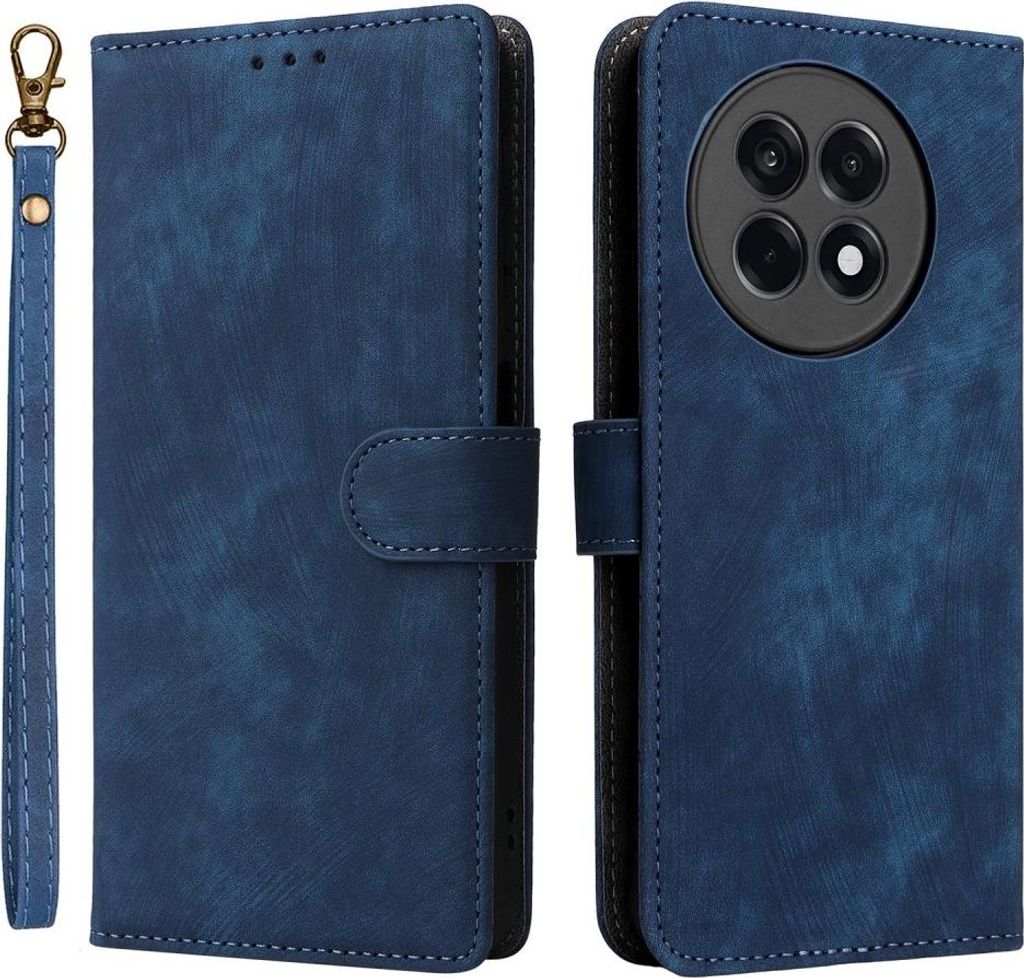 OnePlus 13R Hülle - Coverup Klapphülle mit Schlüsselband - Blau
