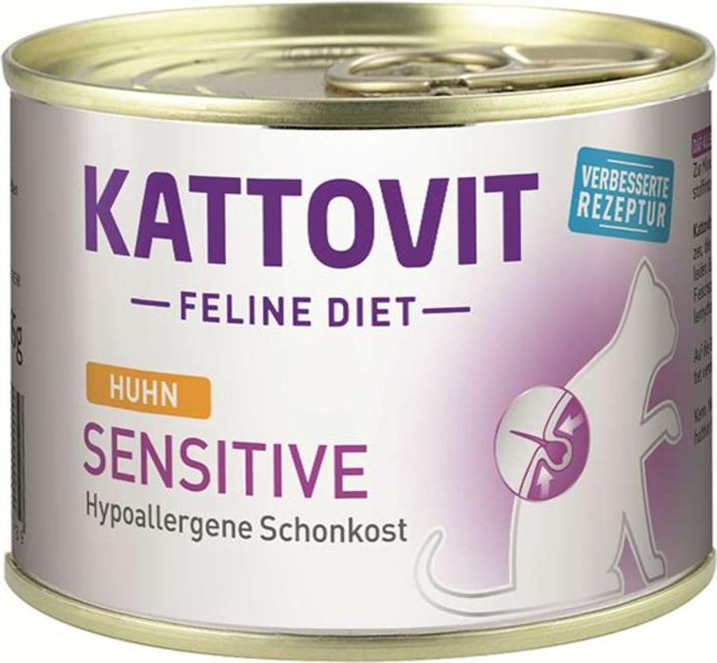 Kattovit - Feline Diet Sensitive 12x185g | Huhn