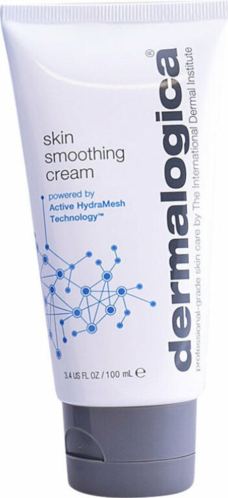 A white tube of Dermalogica Skin Smoothing Cream with a gray cap.