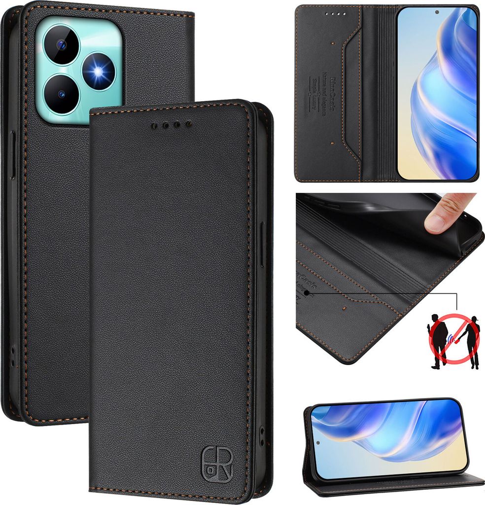 Lederhülle für Realme Note 50/Realme C51/Realme C53/Realme Produktbild 