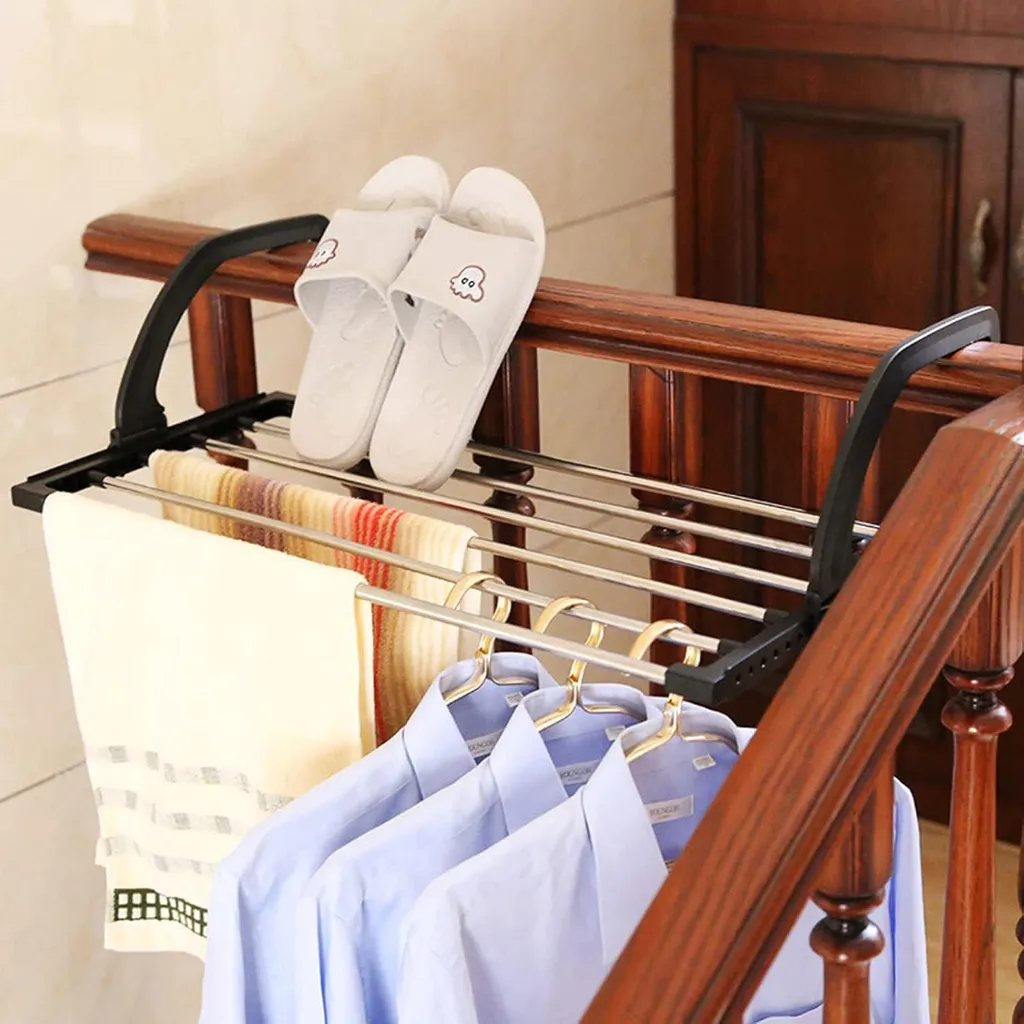 Séchoir à Linge pour Radiateur et Balcon - Petit Modèle Pliable - 4