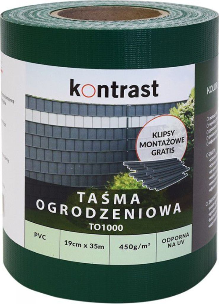 Taśma ogrodzeniowa 19x35m płot ogrodzenie osłona na balkon Zdjęcie produktu 