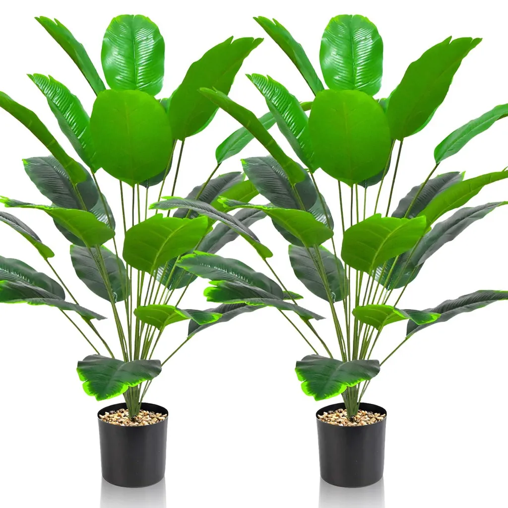 Fausse Plante Bananier Lot de 2 : Finissez-en avec les Plantes qui Meurent