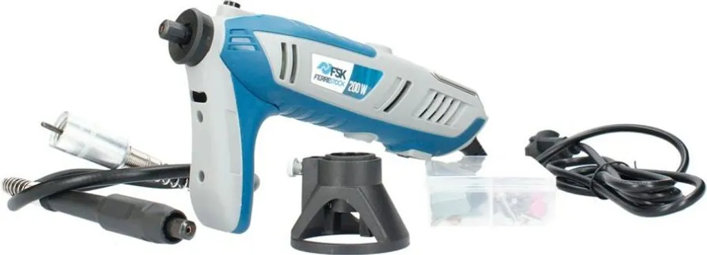 Mini-meuleuse Ferrestock 200W avec kit d'accessoires de précision - 3