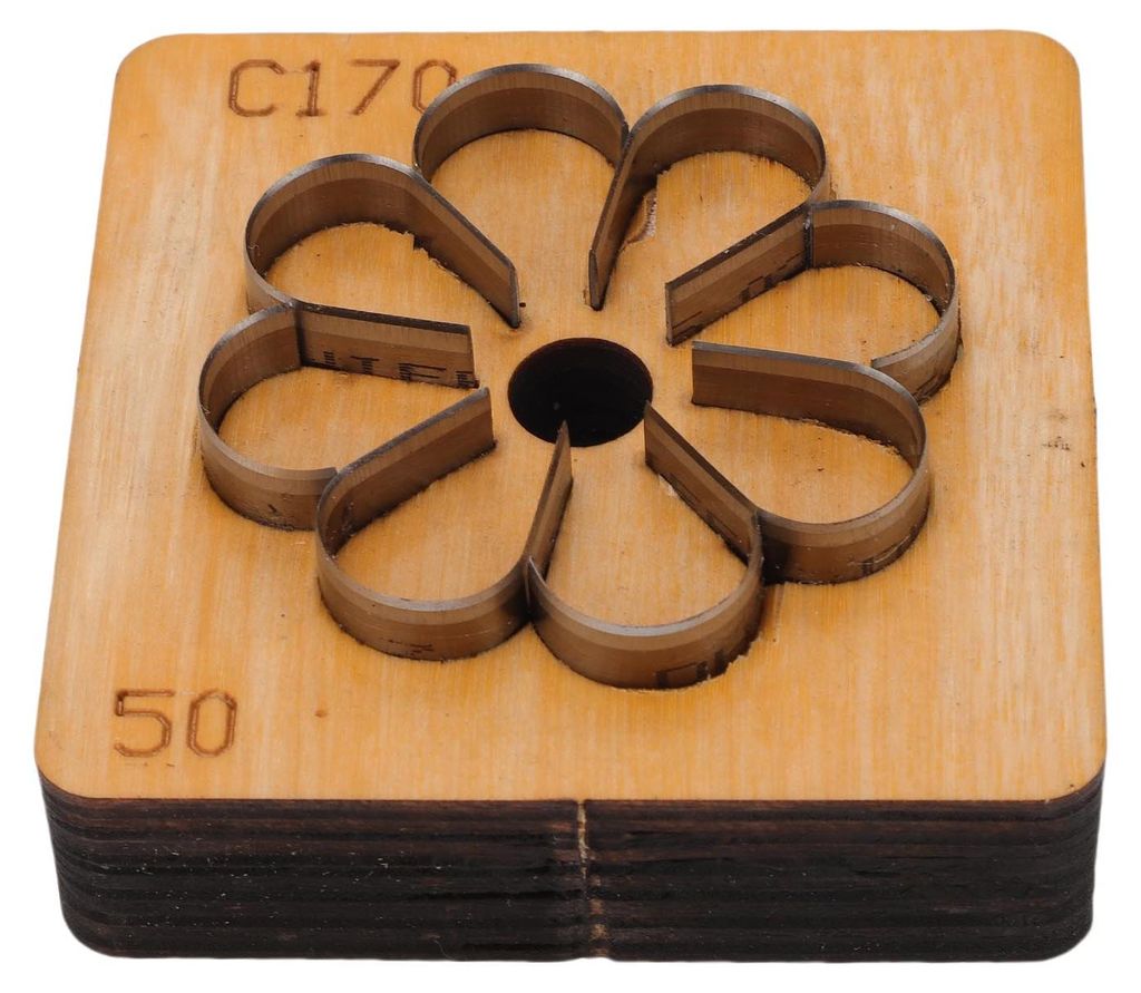 Leder-Stanzform, Blumenform, Metall, Lederhandwerk, Papierkunstschneider, Stanzform, Bastelwerkzeug, 55 mm
