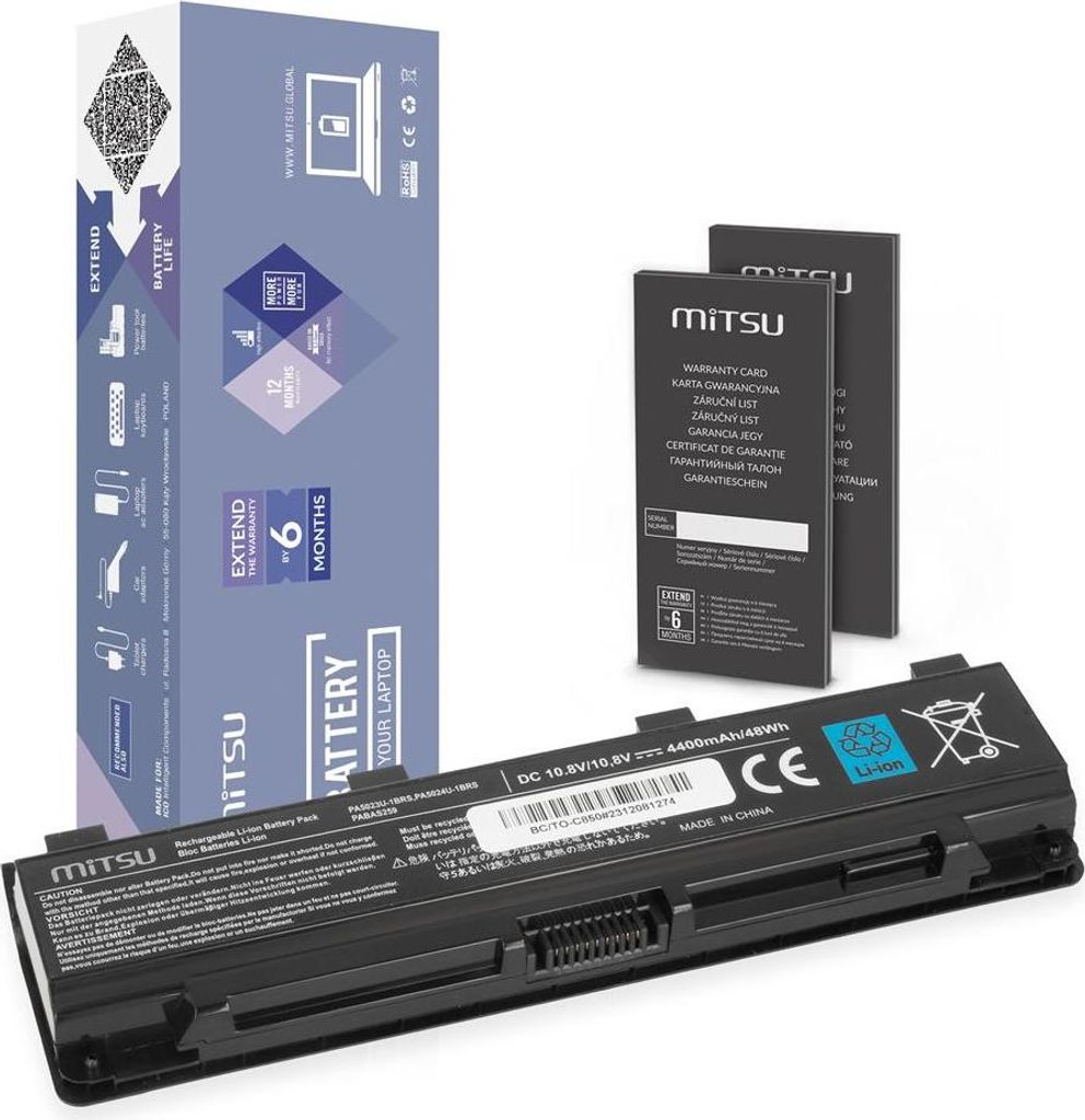 PA5024U-1BRS Baterie pro Toshiba Satellite C850 L850 Obrázek produktu 