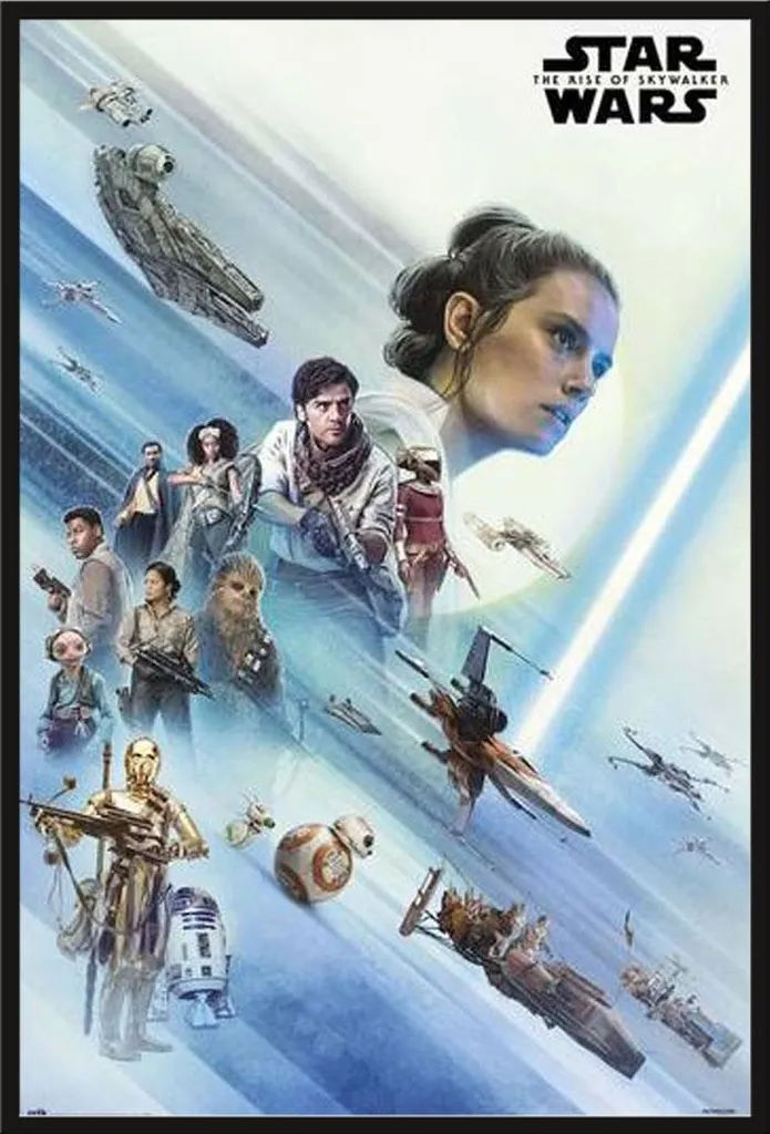 Poster Encadré Star Wars Épisode 9 La Résistance avec Cadre Noir Shinsuke