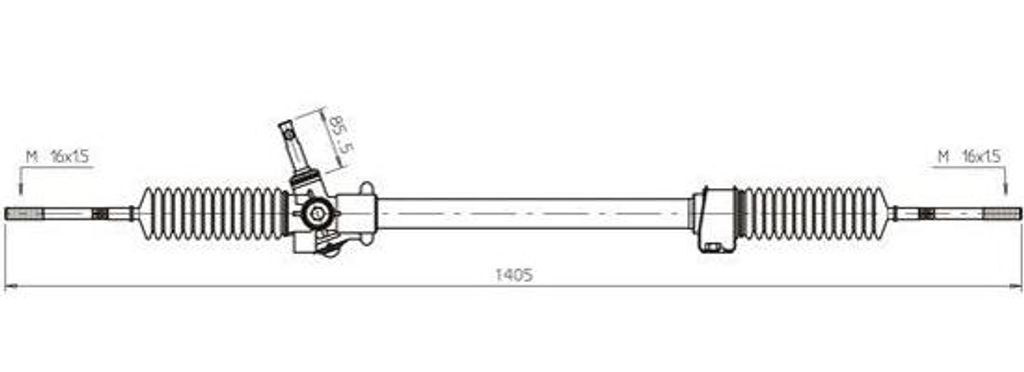 GENERAL RICAMBI FI4118 Lenkgetriebe OE 4000ES kompatibel mit Ducato, Boxer, Jumper