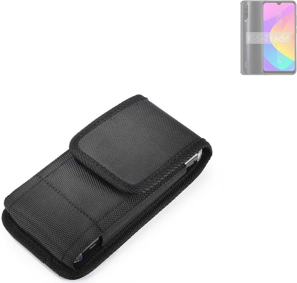 Holster Gürteltasche kompatibel mit Xiaomi Redmi A3 Holster Gürtel Tasche wasserabweisend Handy Hülle Schutz Hülle Outdoor schwarz K-S-Trade
