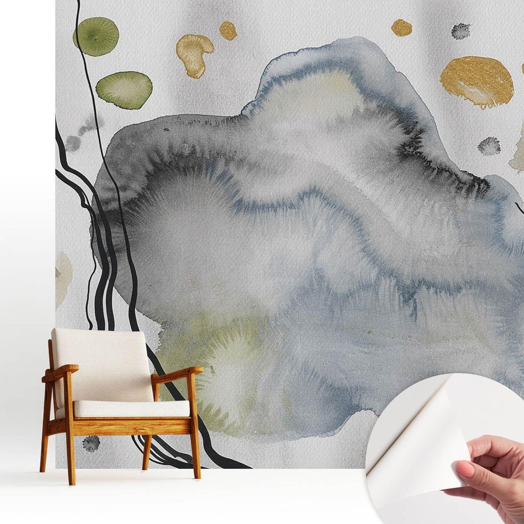 Fototapete selbstklebend - 250x250 cm - Tapete - Wandtapete - Wandbilder - Klebefolie - Dekofolie - Tapete Folie - Wand - Dekoration - Wohnzimmer -...