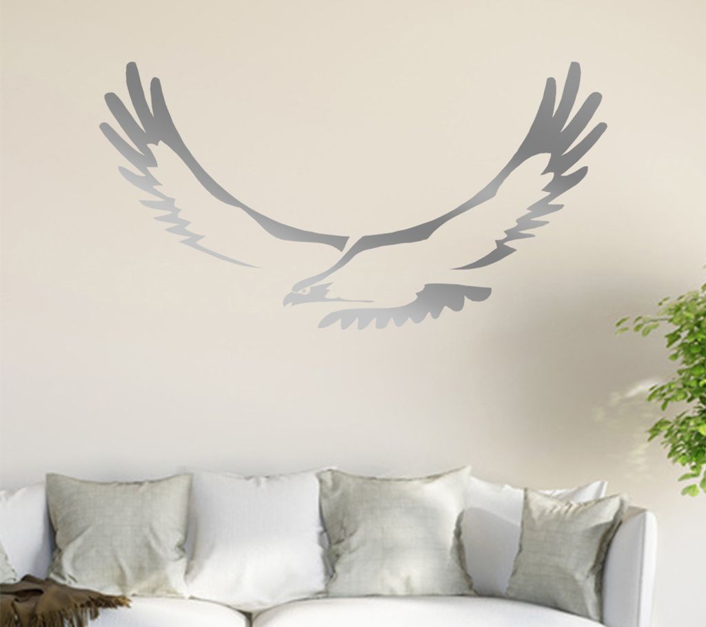 Adler Wandtattoo in 6 Größen - Wandaufkleber Wall Sticker - Dekoration, Küche, Wohnzimmer, Schlafzimmer, Badezimmer