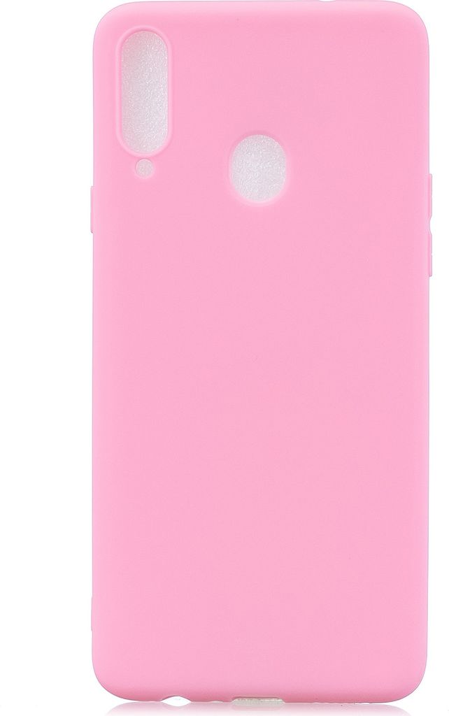 Für Samsung A10S A20S Shockproof TPU Rückenabdeckung Weiche Candy Farbe Frosted Surface Handy Case dark pink