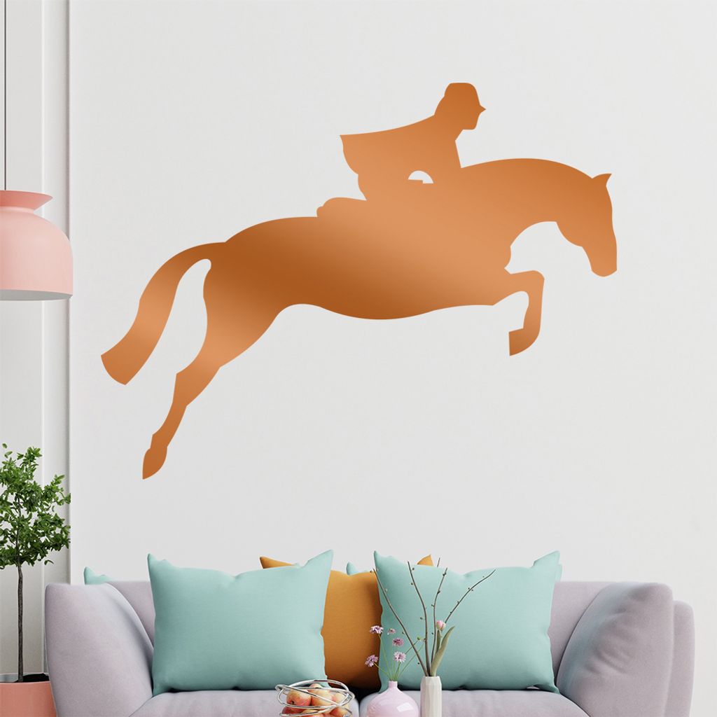 KIWISTAR Reiter Pferd - Pferdesport Wettkampf Wandtattoo in 6 Größen - Wandaufkleber Wall Sticker - Dekoration, Küche, Wohnzimmer, Schlafzimmer,...