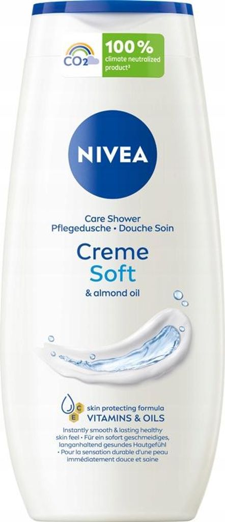 NIVEA Creme Soft Cremiges Duschgel mit Mandelöl 250 ml