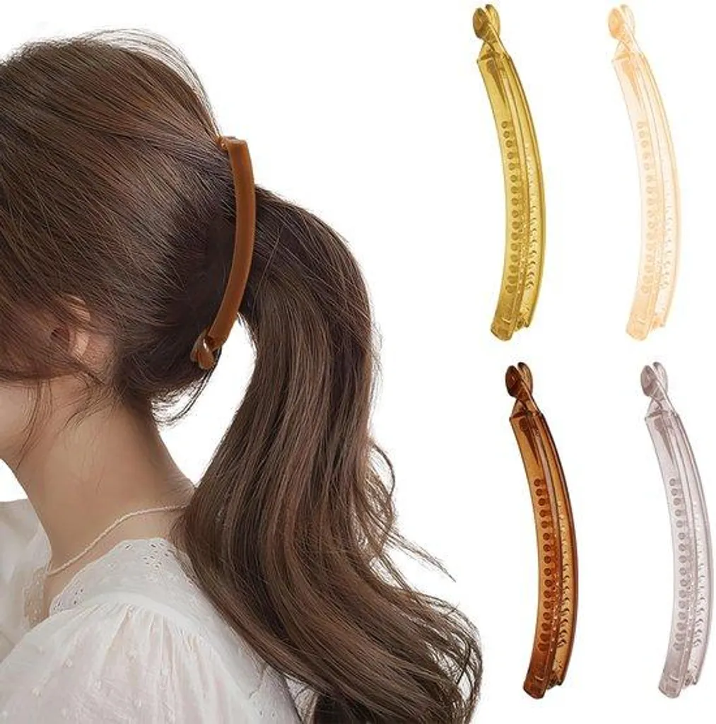 Petites barrettes de coiffure pour sport et travail lot de 4 unités