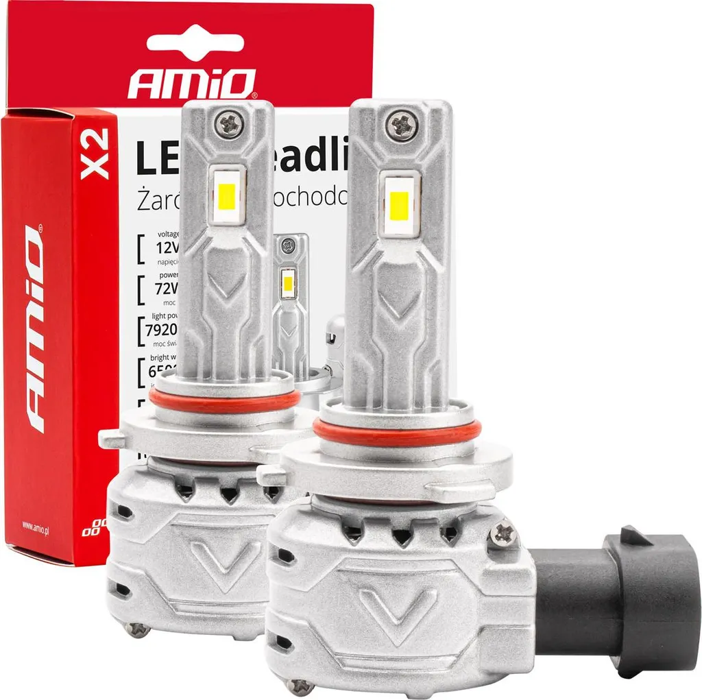 Kit Lampadine LED AMIO X2 HB4 9006 - Risparmio Energetico e Lunga Durata