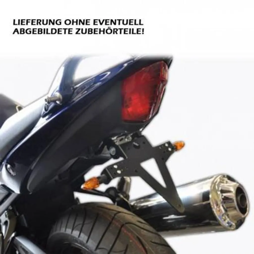 Support de plaque robuste en acier noir pour Suzuki Bandit GSF 650S