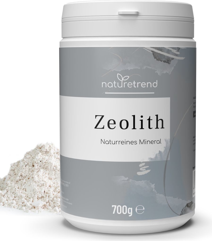 naturetrend Zeolith Pulver 700g – Naturrein in – Extra fein gemahlen, Reines & naturbelassenes Vulkangestein