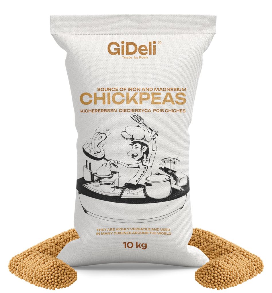 Kichererbsen Getrocknet 10kg Ungeröstet Protein Vegan Produktbild 