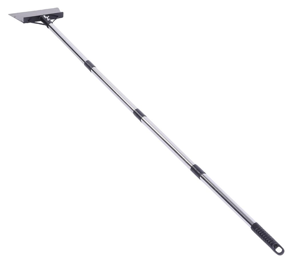 Flache Schaufel Hochleistungs-Bodenschaber Lange Stiel Akku-Schneeschaufel Mehrzweck-Gartengerät mit verstellbarem ergonomischem Griff Rostfreier ...