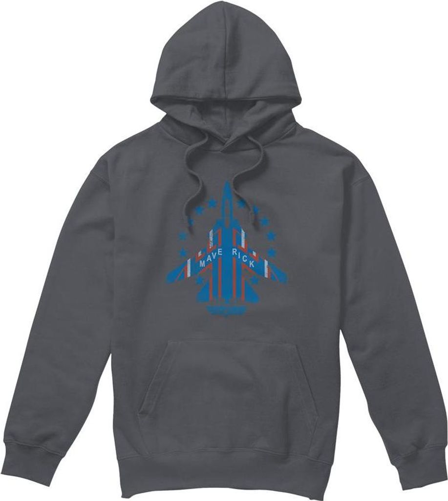 Top Gun - "Maverick" Kapuzenpullover für Herren TV9058 (XL) (Holzkohle)