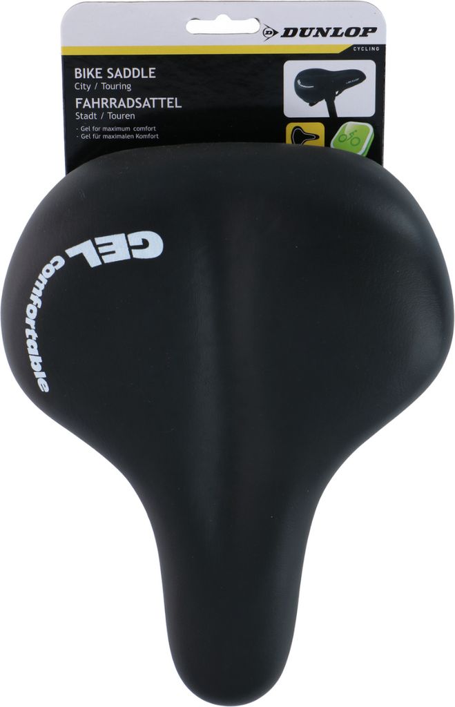 Dunlop Fahrradsattel mit Gel für City- und Tourenräder - Produktbild