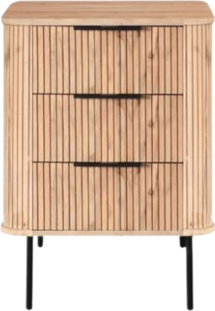 BRONX ROUND Kommode mit 3 Schubladen Produktbild 