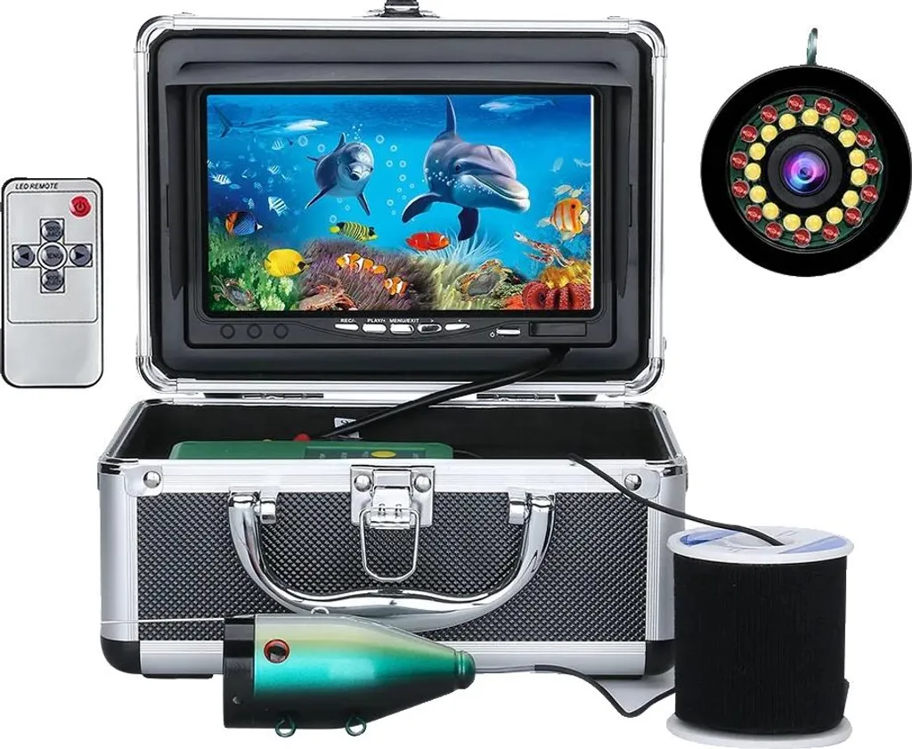 Caméra sous-marine AHD 1080P avec écran 7 pouces et câble de 30m HD