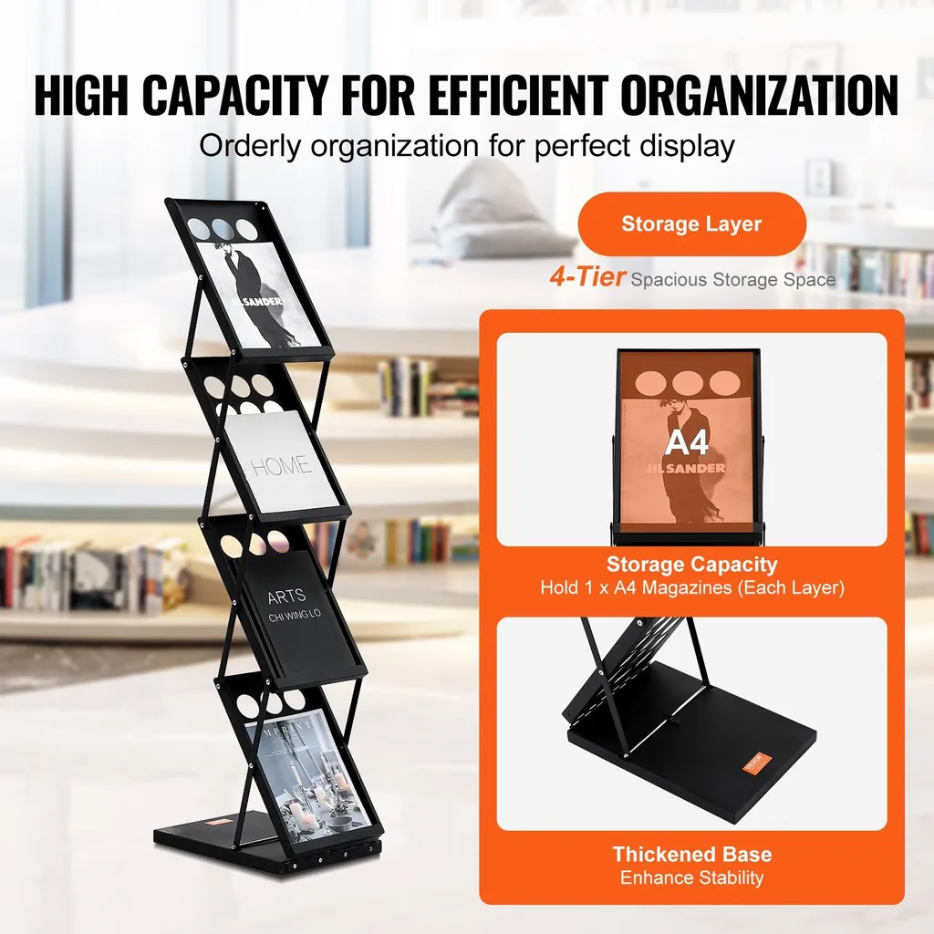 Présentoir mobile pliable 4 compartiments pour foires et expositions - 3