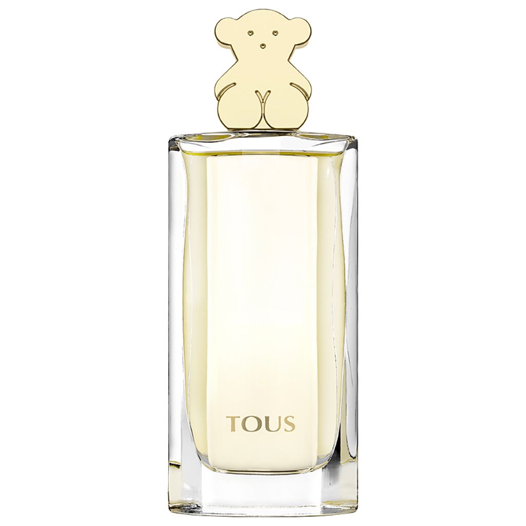 A clear, front-facing studio shot of a perfume bottle.