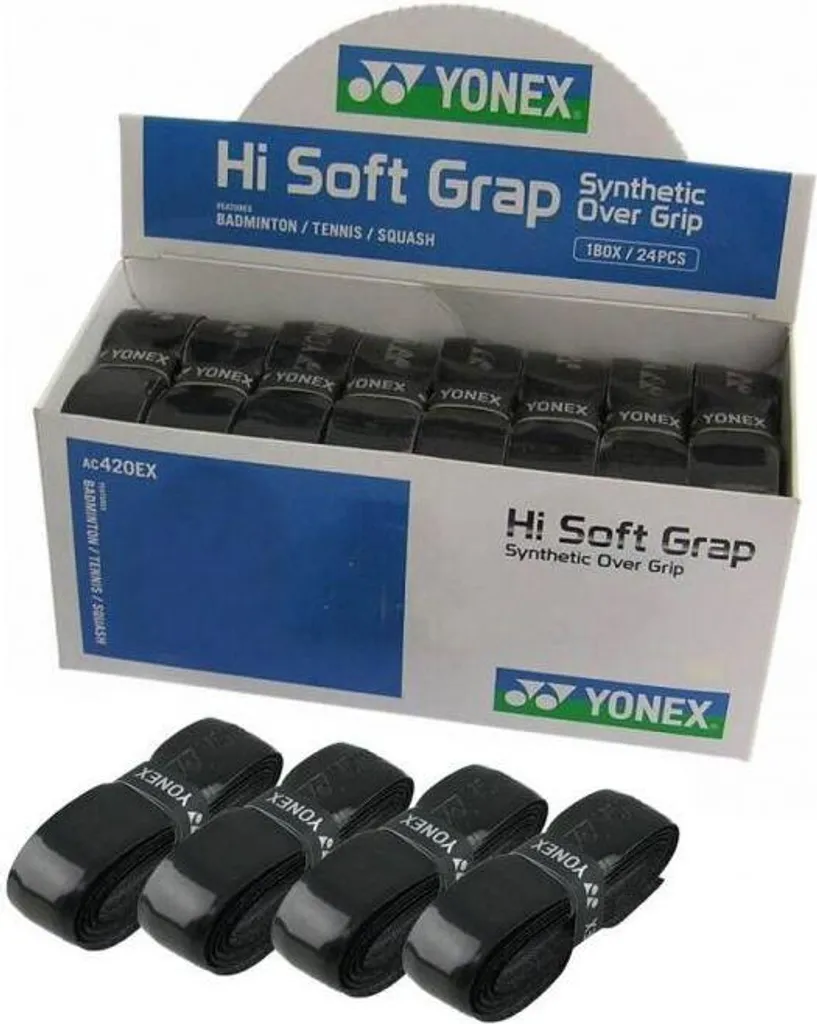 Grip Yonex RD3620 Polyuréthane Noir : Pack de 24 à Haute Adhérence