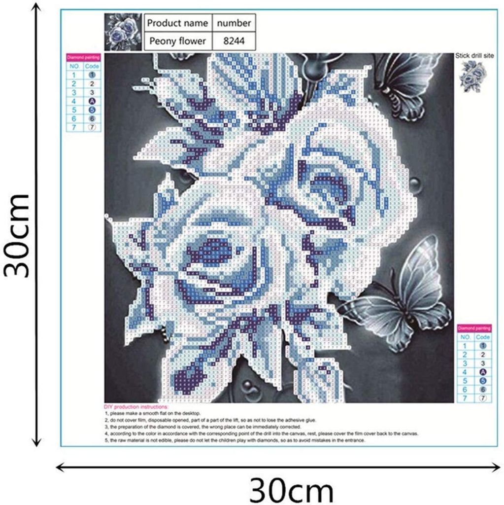 ECUCU 5D Diamant Malerei - Mo Dao Zu Shi Figuren Als Kristall Strass Bild