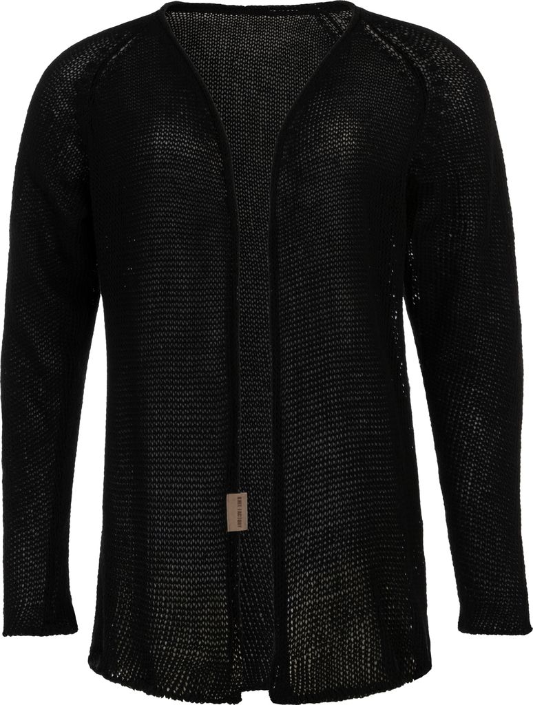 Knit Factory Jasmin Kurze Strickjacke - Schwarz - 36/38